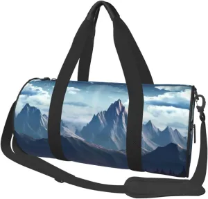 Travel Bag For Women,Mountain Print Personal Item Duffle Bags,Weekend Travel Duffel Tote Bag,Travel Sport Gym Bag For Men,Airplane Travel Essentials For Flying