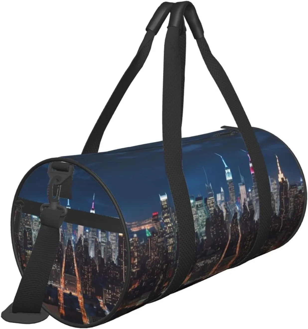 Travel Bag For Women,New York City Night Print Personal Item Duffle Bags,Weekend Travel Duffel Tote Bag,Travel Sport Gym Bag For Men,Airplane Travel Essentials For Flying