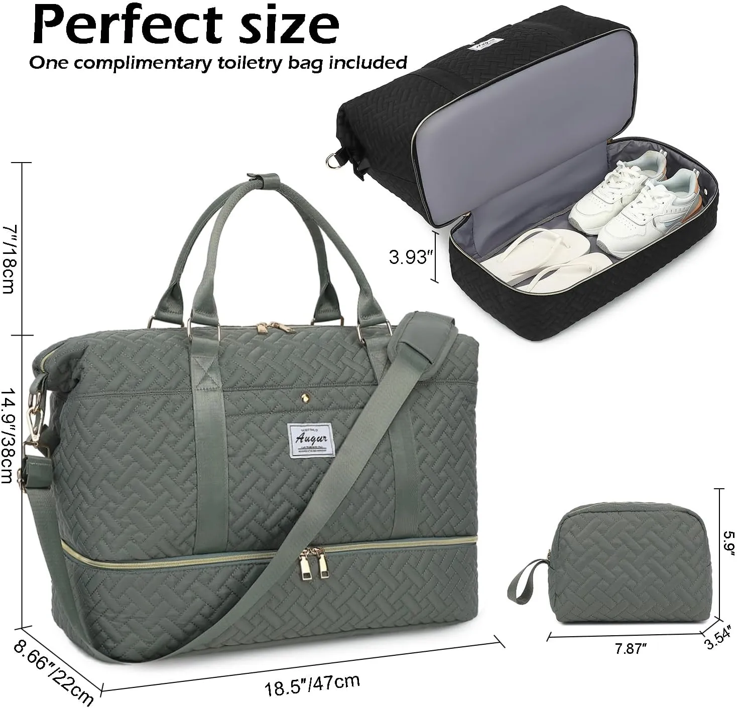 Travel Duffel bag for Women,Weekender Bags,Overnight Bags,Travel Essentials Carry on Bag with Shoe Compartment,Gym Bag with Wet Pocket,Personal Item travel bag,Hospital Bag for Women Labor Delivery