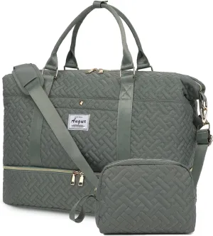 Travel Duffel bag for Women,Weekender Bags,Overnight Bags,Travel Essentials Carry on Bag with Shoe Compartment,Gym Bag with Wet Pocket,Personal Item travel bag,Hospital Bag for Women Labor Delivery
