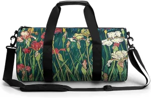 Travel Duffel Bag Weekender Bags for Men Women Large Capacity Overnight Bags Fields of Blooming Flowers Travel Sports Gym Bag Canvas Carry On Tote Bags for Travel Yoga