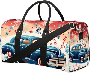 Travel Duffle Bag Festive Car Gym Bags for Men Women Travel Duffel Bags with Adjustable Shoulder Strap Carry On Weekender Bag