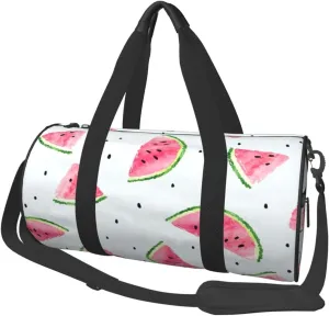Travel Duffle Bag for Men Women, Melon Watermelon Duffle Bags for Sport Gym Overnight Luggage