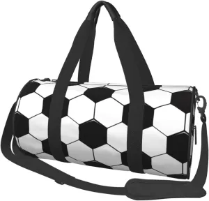 Travel Duffle Bag for Men Women, Soccer Ball Sports Duffle Bags for Sport Gym Overnight Luggage