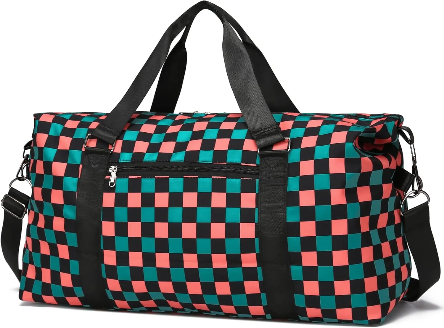 Travel Duffle bag, Large Shoulder Weekender/Overnight/Carry On Bag for Women Sports Tote Gym Bag