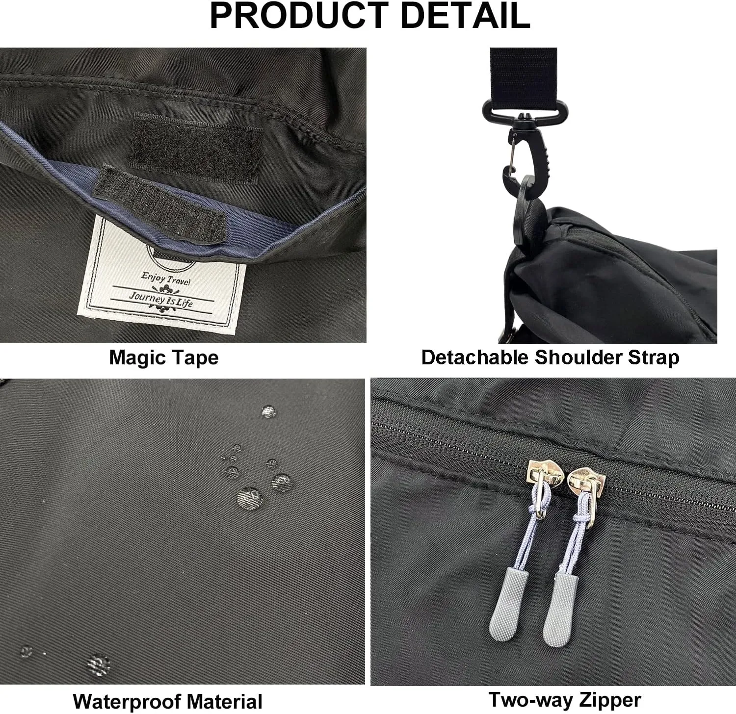 Travel Duffle Bag, Waterproof Sport Tote Gym Bag for Women Men, Overnight Weekender Carry On Bag with Wet Pocket