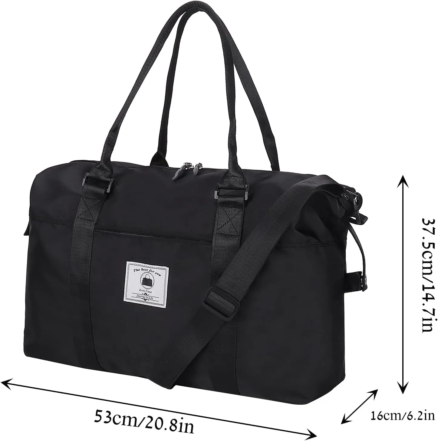 Travel Duffle Bag, Waterproof Sport Tote Gym Bag for Women Men, Overnight Weekender Carry On Bag with Wet Pocket