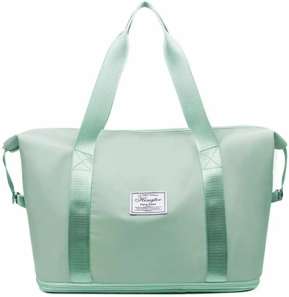 Travel Duffle Bag Waterproof Sports Gym Bag Large Tote Weekender Bags Shoulder Overnight Bags for Women