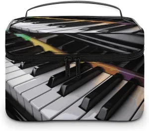 Travel Toiletry Bag for Women And Men,Piano Key Toiletry Organizer, Makeup Bag Travel Organizer for Shampoo,Toiletries