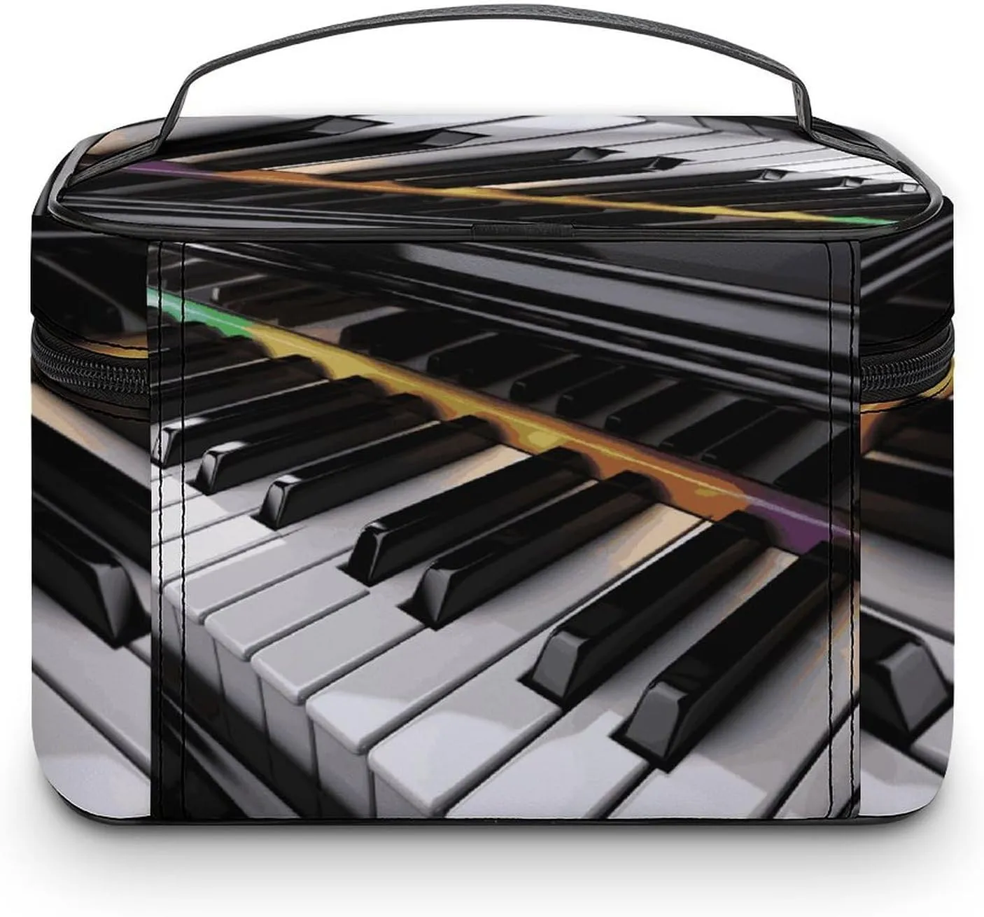 Travel Toiletry Bag for Women And Men,Piano Key Toiletry Organizer, Makeup Bag Travel Organizer for Shampoo,Toiletries