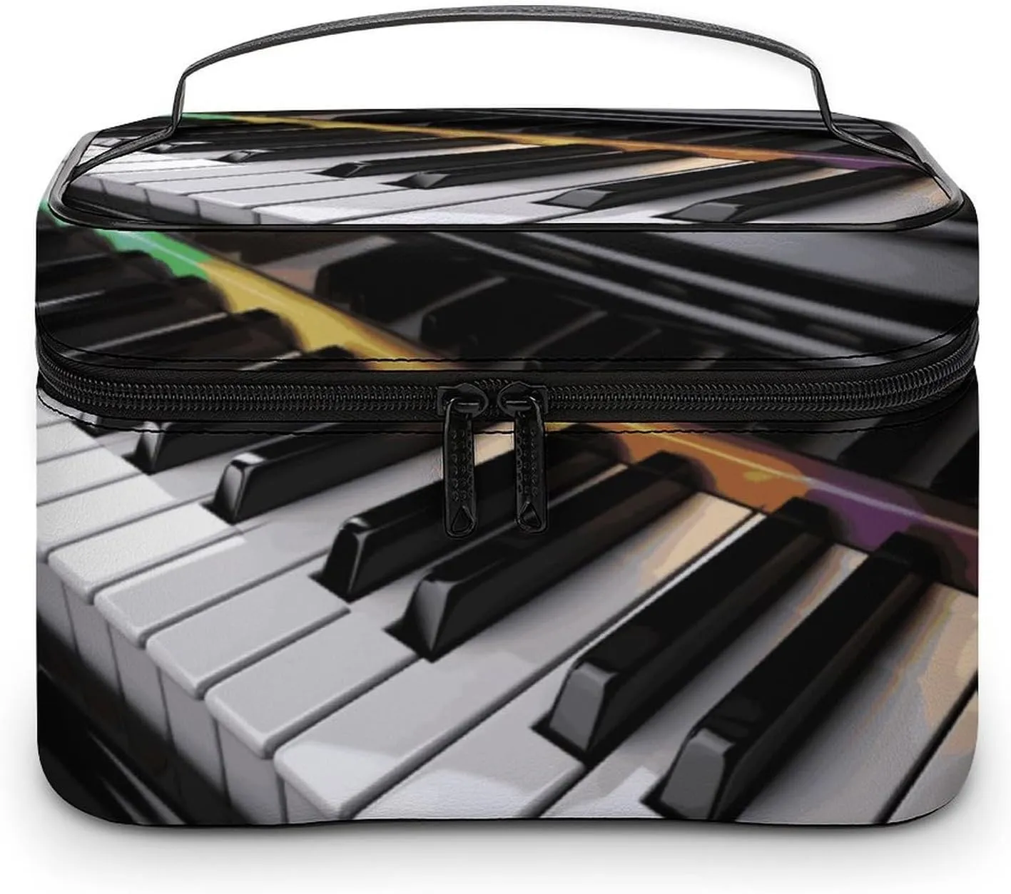 Travel Toiletry Bag for Women And Men,Piano Key Toiletry Organizer, Makeup Bag Travel Organizer for Shampoo,Toiletries