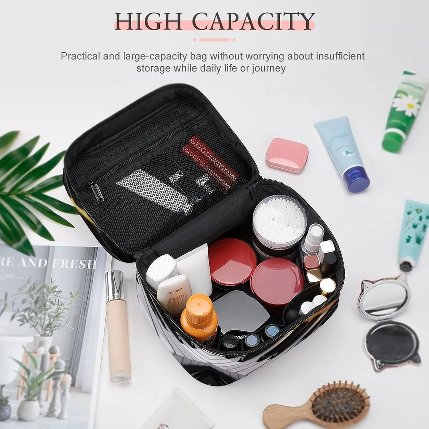 Travel Toiletry Bag for Women And Men,Piano Key Toiletry Organizer, Makeup Bag Travel Organizer for Shampoo,Toiletries