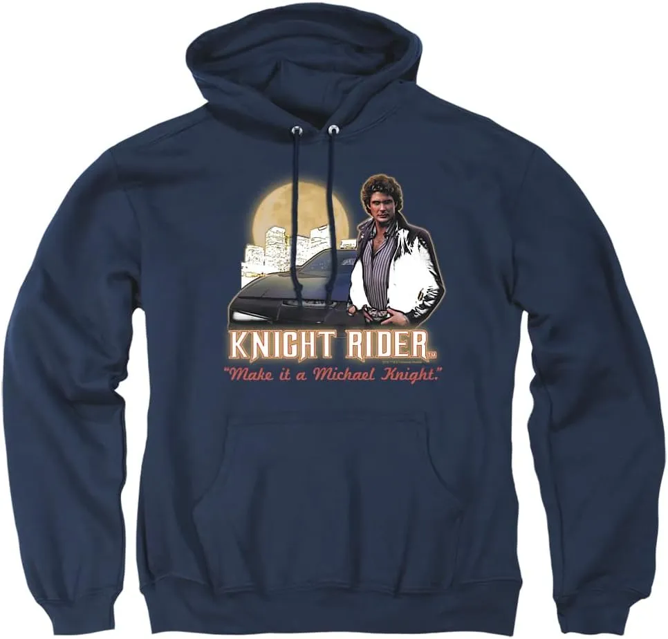 Trevco Knight Rider Full Moon Unisex Adult Pull-Over Hoodie