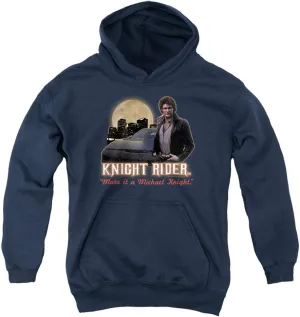 Trevco Knight Rider Full Moon Unisex Youth Pull-Over Hoodie