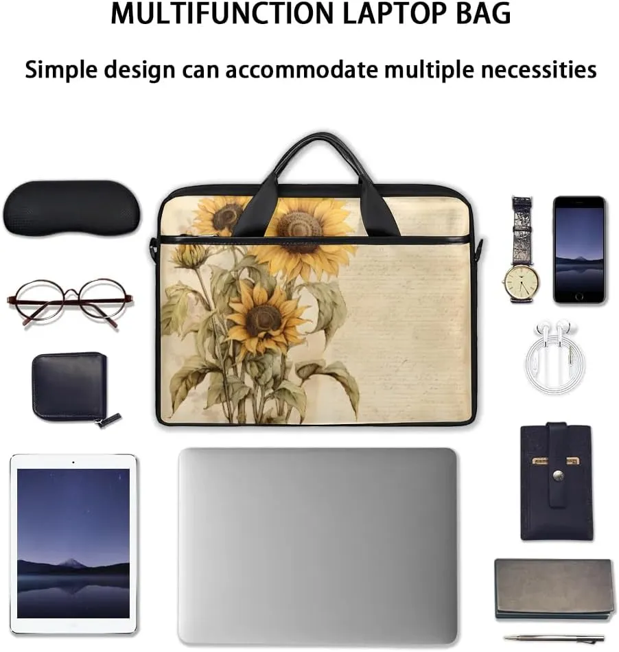 Tropical Beach 15 Inch Laptop Bag Women Men Laptop Carrying Case