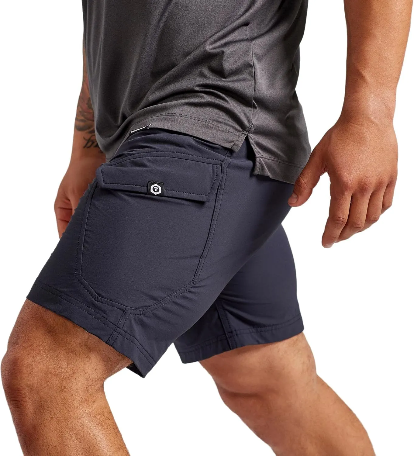 TRUEWERK Men’s Work Shorts - T1 Werkshorts, Moisture Wicking, Multi-Pocket, Tactical Cargo Shorts with 4-Way Stretch