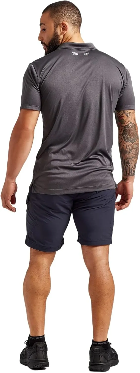 TRUEWERK Men’s Work Shorts - T1 Werkshorts, Moisture Wicking, Multi-Pocket, Tactical Cargo Shorts with 4-Way Stretch