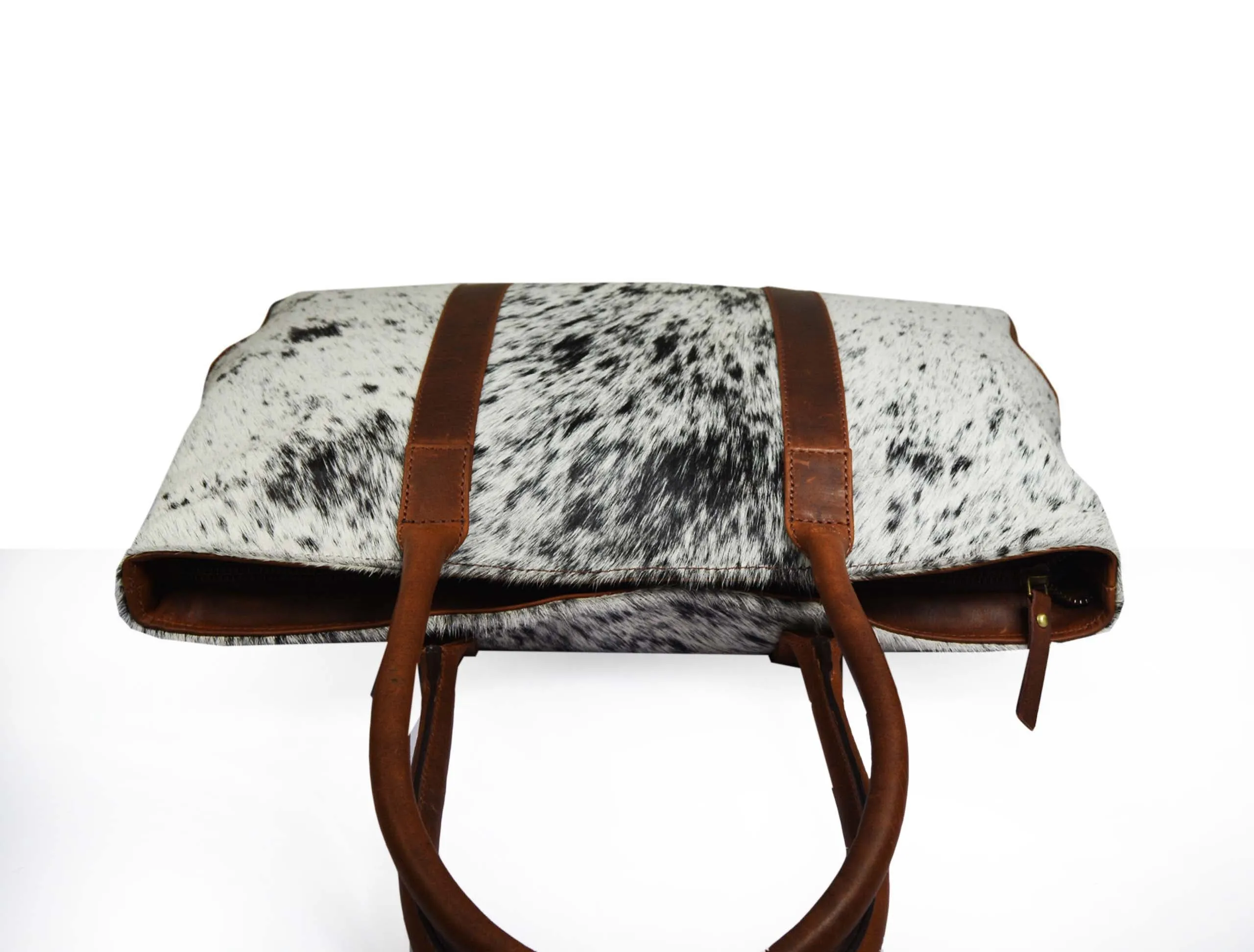 Tucson Classic Hair on Hide Leather Tote | LB-61