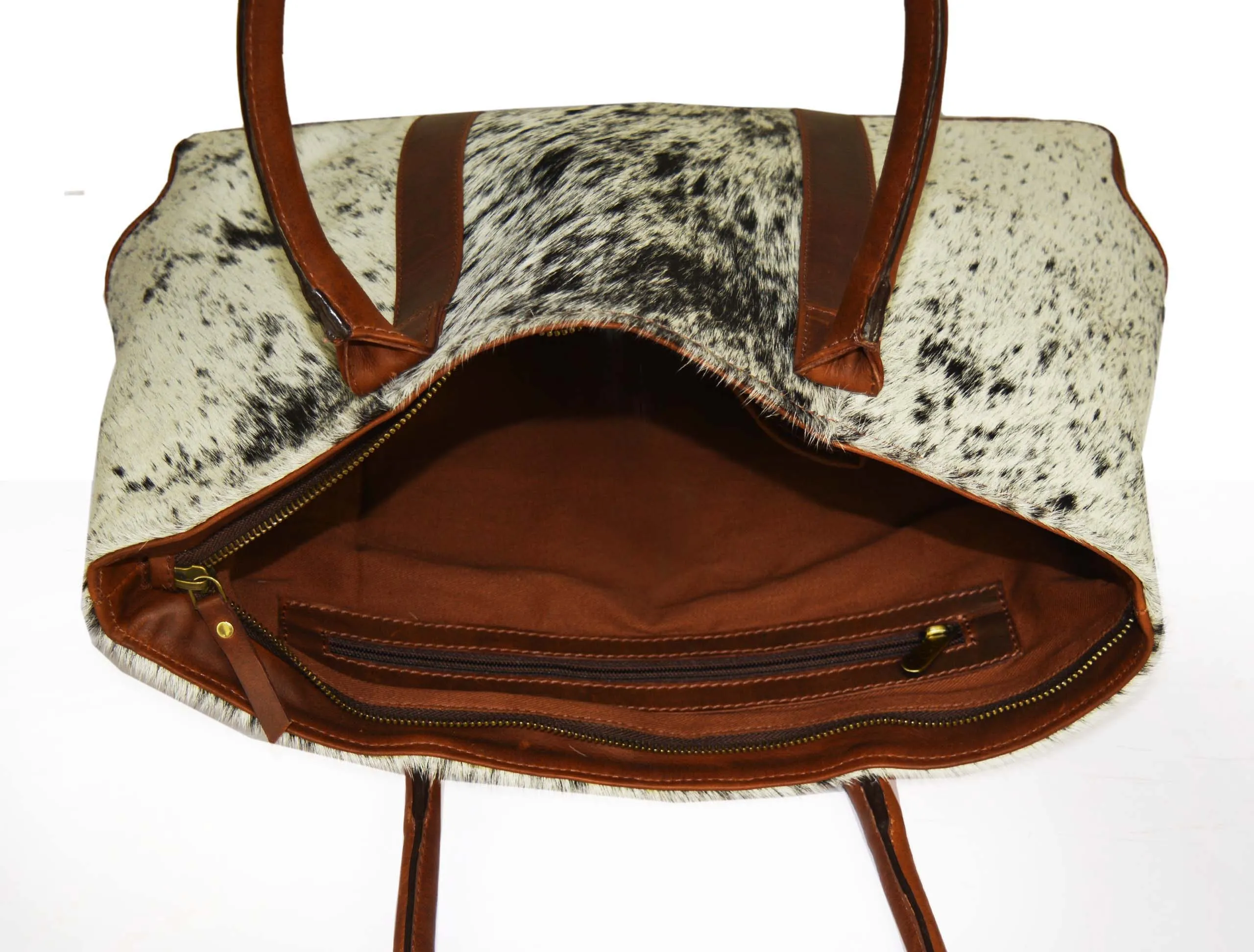 Tucson Classic Hair on Hide Leather Tote | LB-61