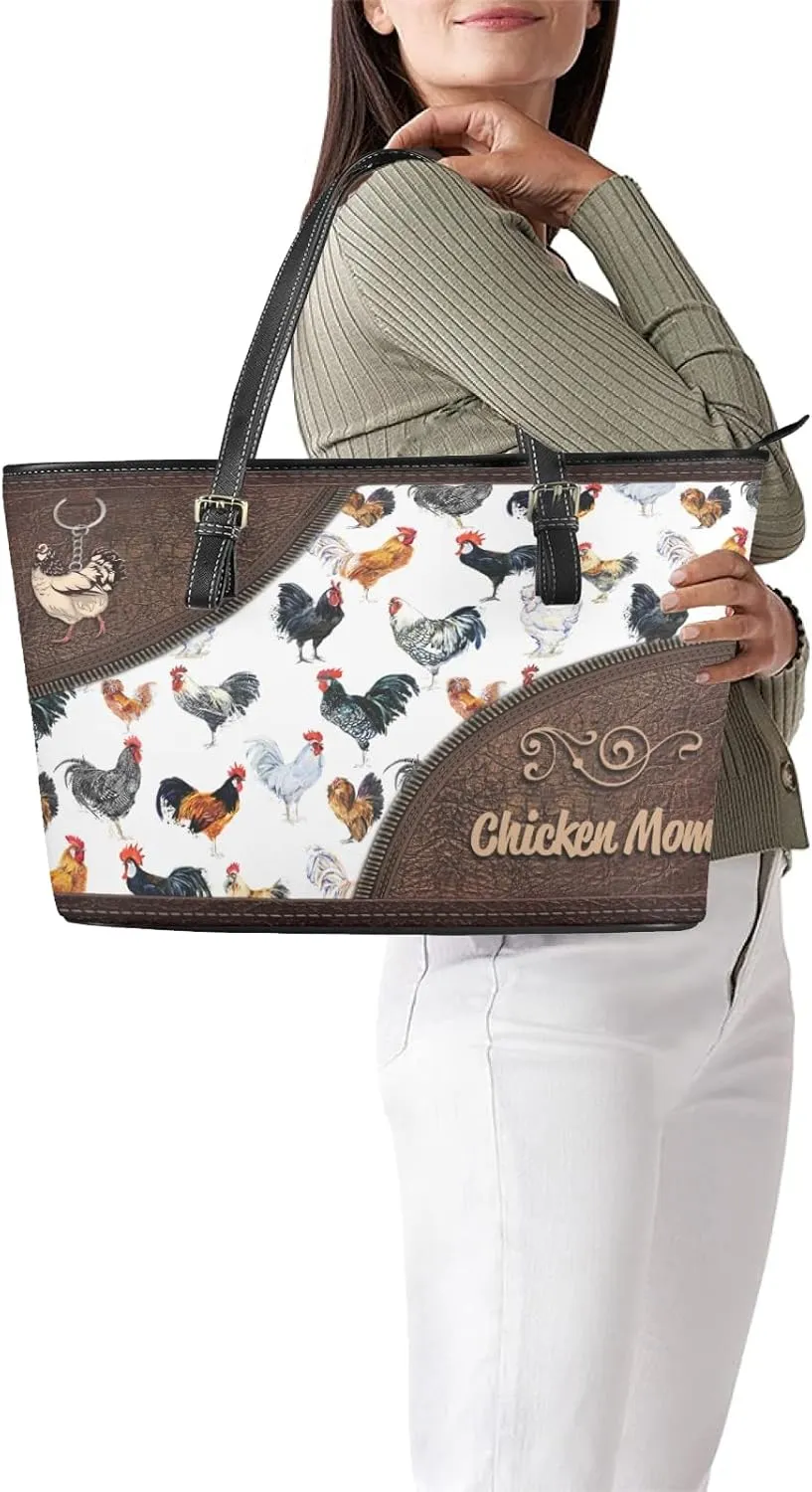 Tuoxiukan Personalized Handbags and Wallet Set for Women Clutch Purse Custom Name Tote Bag Customized Gifts for Mom