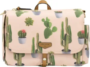 TWELVElittle On-The-Go Stroller Caddy 3.0 - Travel Style Diaper Bag, Messenger Diaper Bag, Includes Stroller Clips and Changing Pad - Cactus