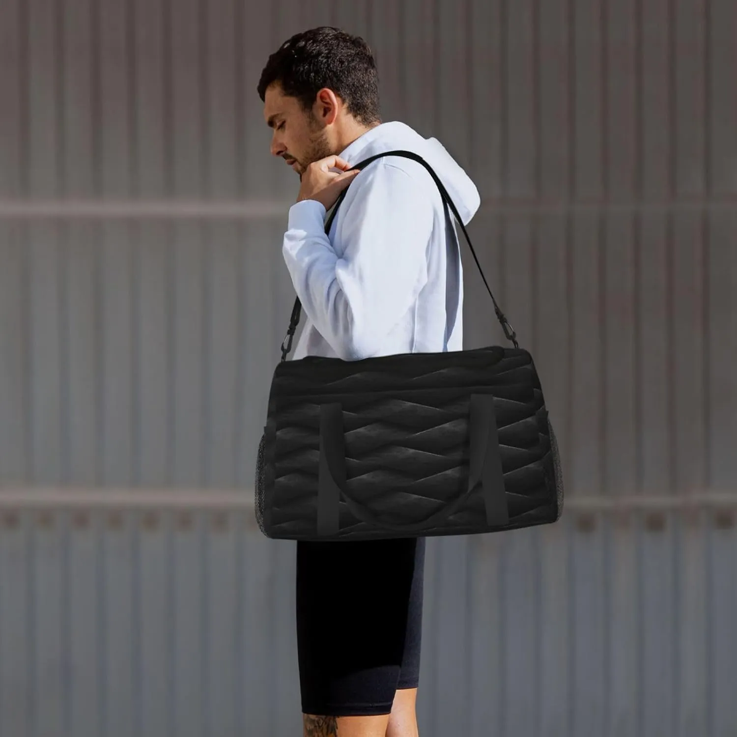 Tyre Weaving Travel Duffel Bag Large Foldable Waterproof Overnight Bag For Beach Swim Bags Pool Sports Gym