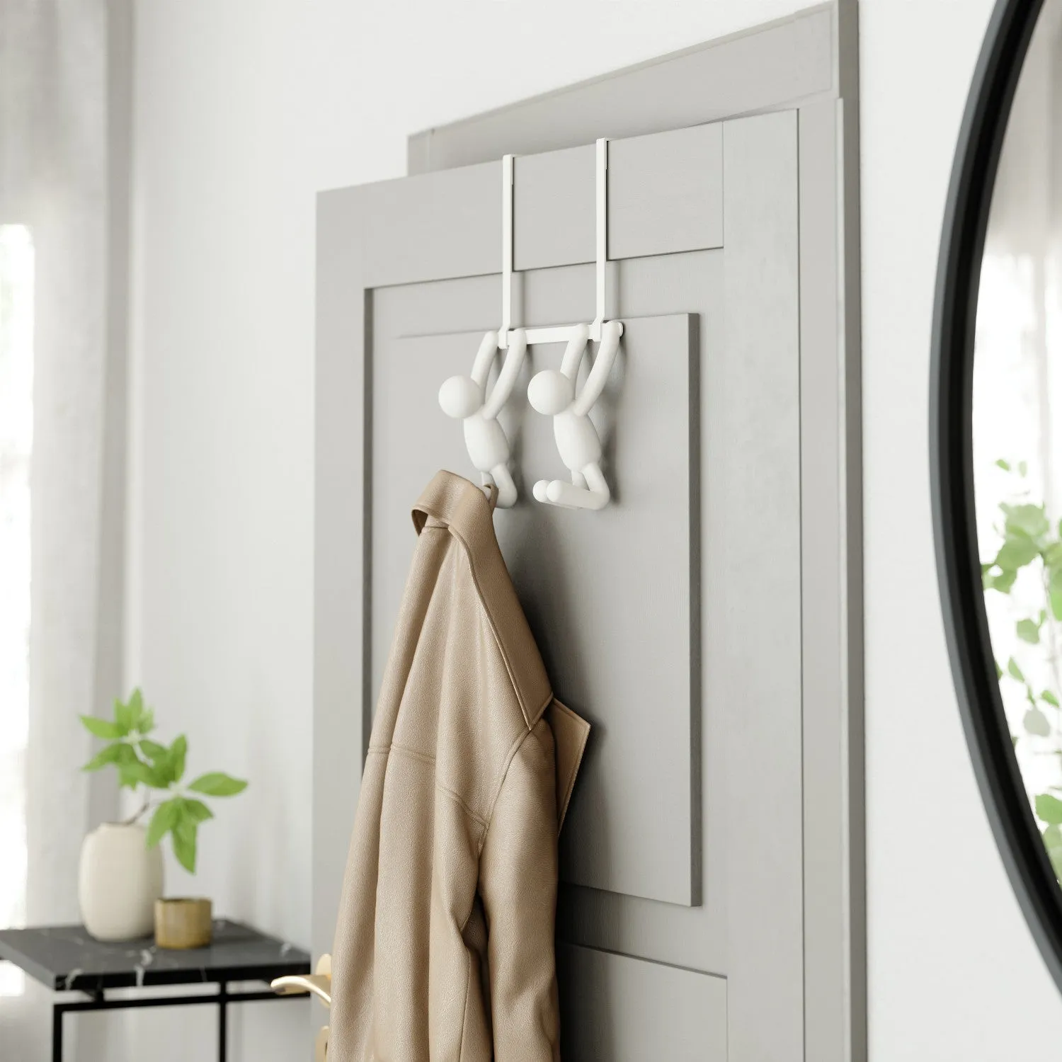 Umbra Buddy Double Over-Door Hooks - White|Crochets doubles pour porte Buddy de Umbra - blancs