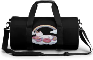 Uni-Corn Cat Gym Bag Travel Waterproof Duffel Bag Carryon Overnight Bags Tote Bags for Sports