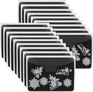 UNIMEIX 144 Pcs Magnetic Sheets for Die Storage Stamp and Die Storage Pockets Die Cut Storage for Card Making (72 Pcs Sheets  72 Pcs Bags, 0.8 mm Thickness