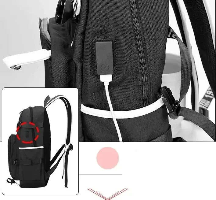 Unisex Hot Game Detroit Become Human Kids Laptop School Bag
