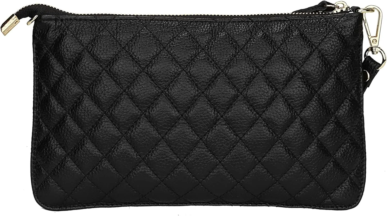 Uromee Wristlet Wallet Clutch Purses for Women Genuine Leather Crossbody Bag Handbag with Detachable Shoulder Chain
