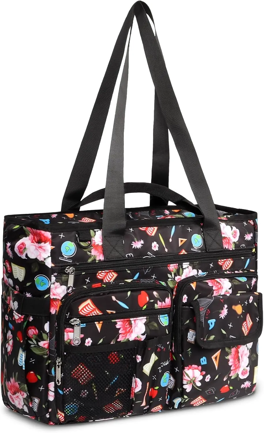Utility Tote Bag for Work Women Teacher Nurse Diaper Carry on Travel Gift Nurse Teaching Nursing School Student Graduation (PINK)