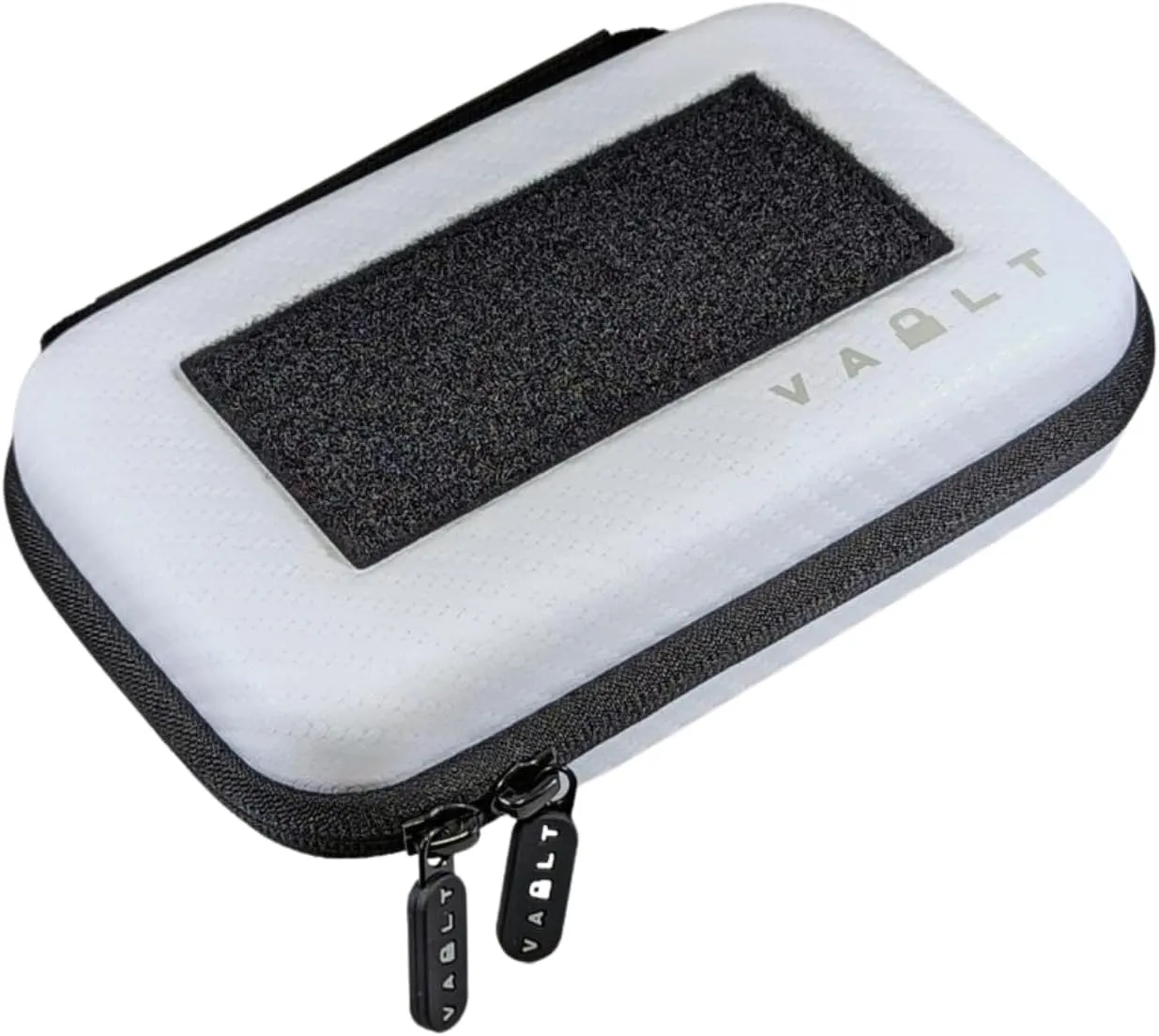 Vault Nano Protective Mini Travel Case in Matte Black, Carbon, Green Carbon, White Carbon, Purple Carbon and Orange Carbonwith Zipper Closure (White Carbon)