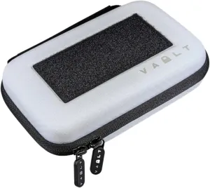 Vault Nano Protective Mini Travel Case in Matte Black, Carbon, Green Carbon, White Carbon, Purple Carbon and Orange Carbonwith Zipper Closure (White Carbon)