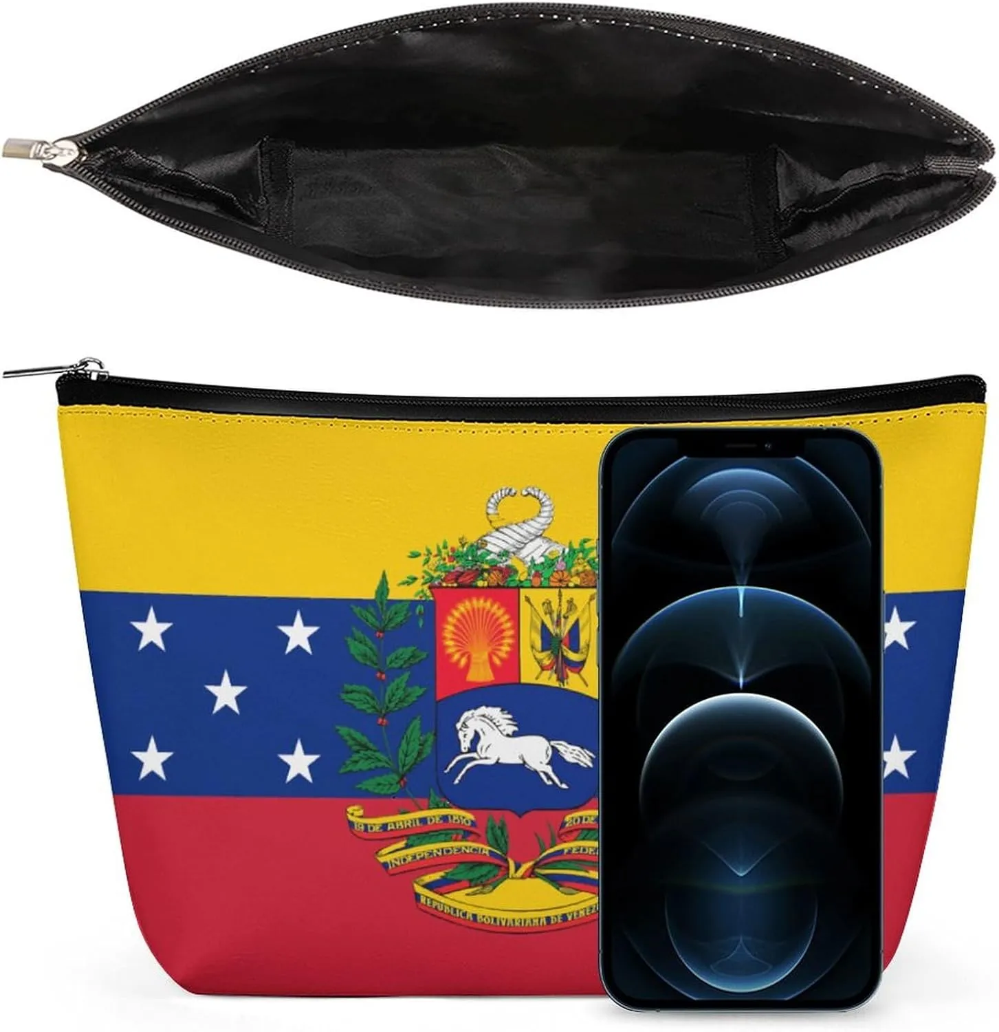 Venezuelan Flag Portable Travel Storage Cosmetic Bag,large Capacity Wash Bag One Size