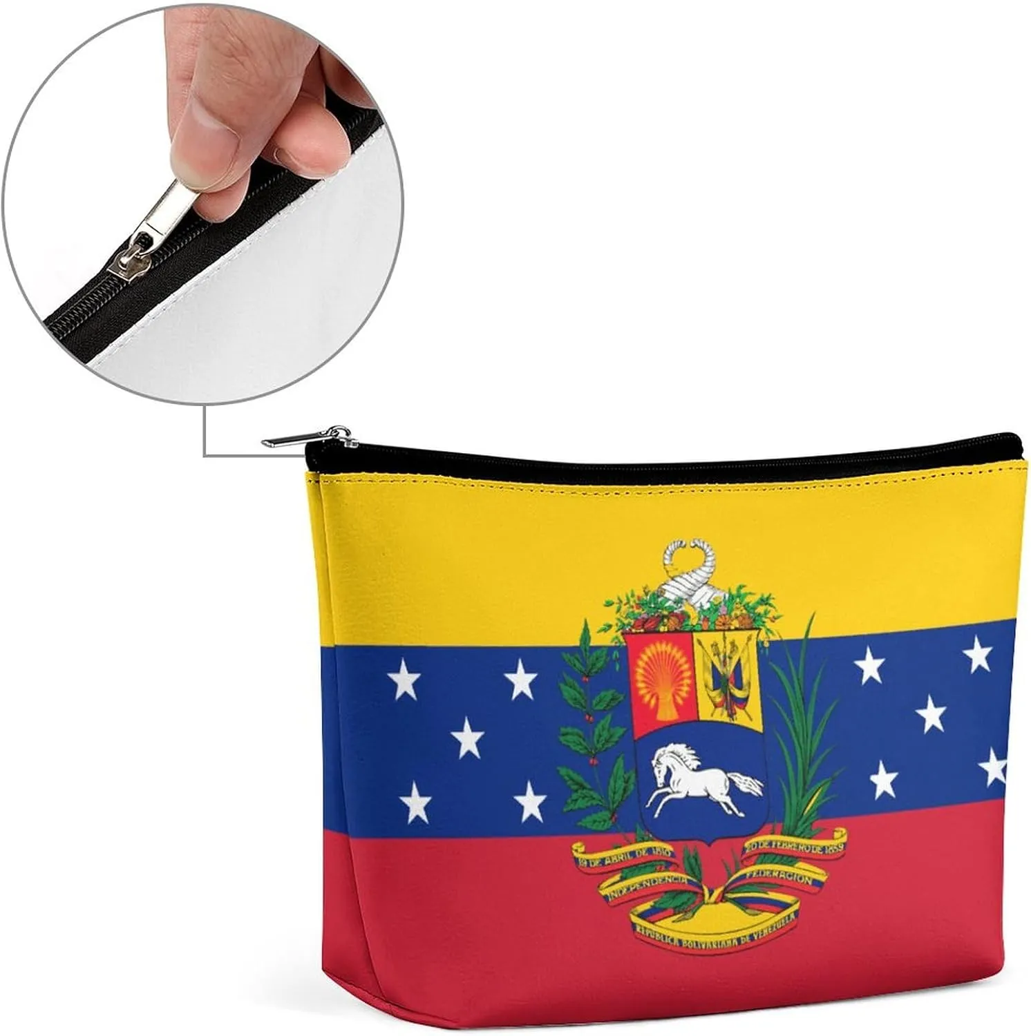 Venezuelan Flag Portable Travel Storage Cosmetic Bag,large Capacity Wash Bag One Size