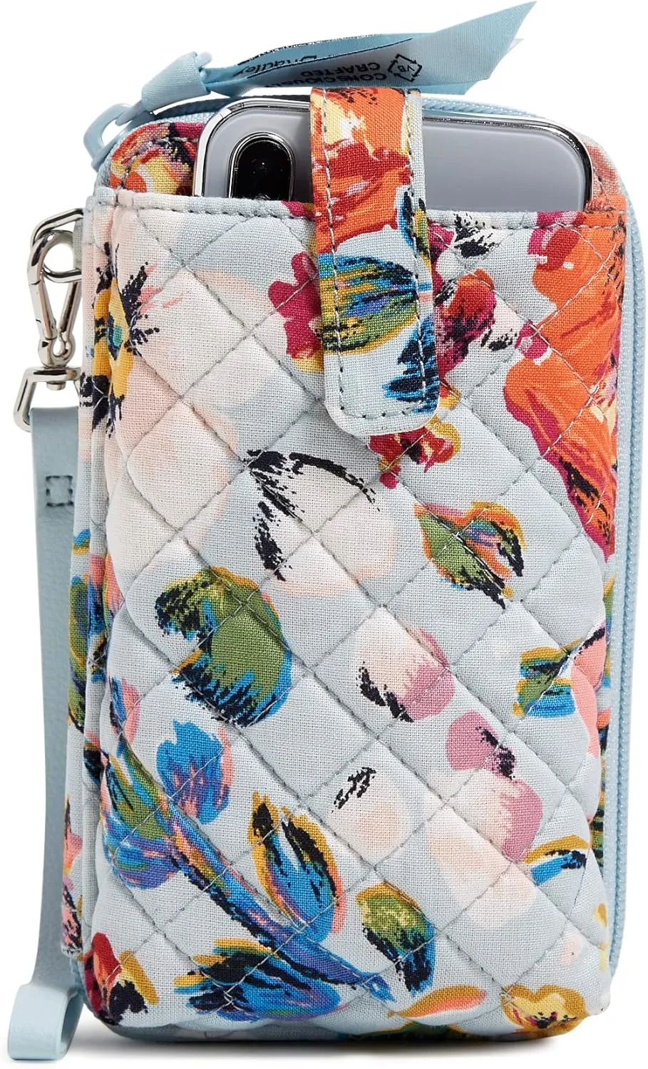 Vera Bradley Women's Cotton Smartphone Wristlet with RFID Protection