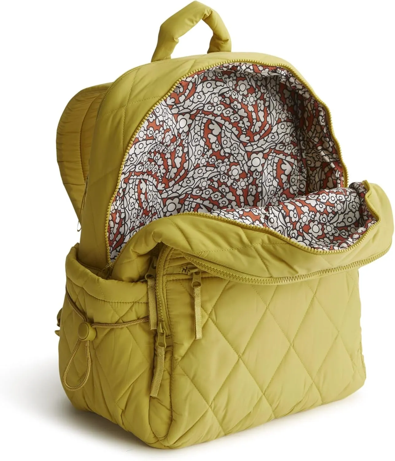 Vera Bradley Women's Featherweight Large Bancroft Backpack, Golden Olive, One Size