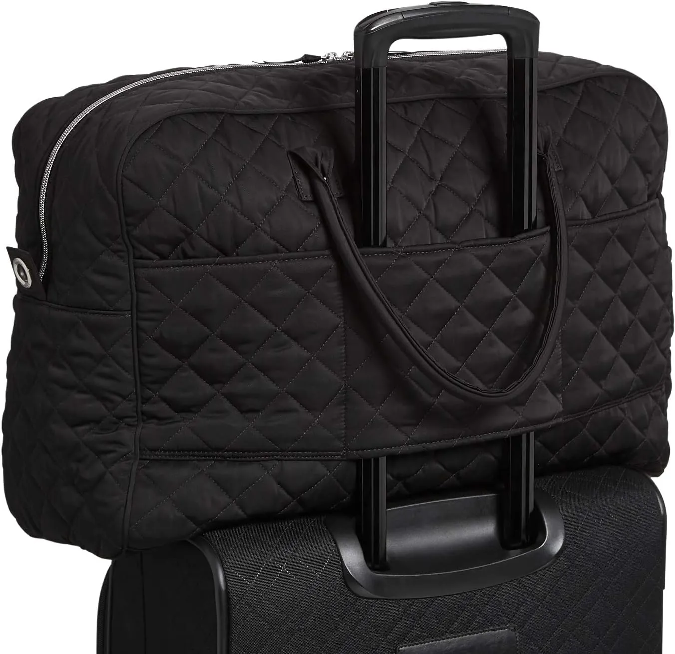 Vera Bradley Women's Performance Twill Grand Weekender Travel Bag, Black, One Size