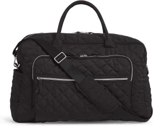 Vera Bradley Women's Performance Twill Grand Weekender Travel Bag, Black, One Size
