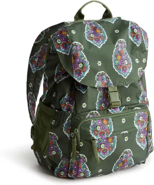 Vera Bradley Women's Ripstop Berkhill Backpack, Kew Gardens Green, One Size