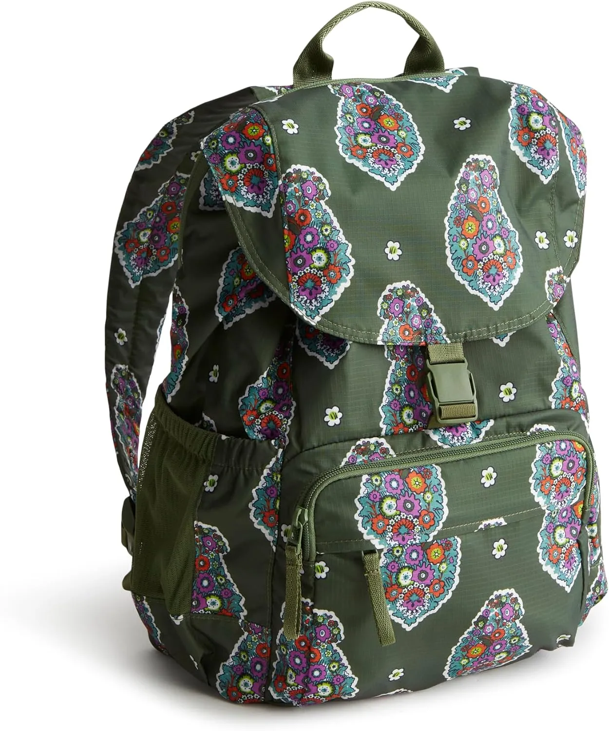 Vera Bradley Women's Ripstop Berkhill Backpack, Kew Gardens Green, One Size