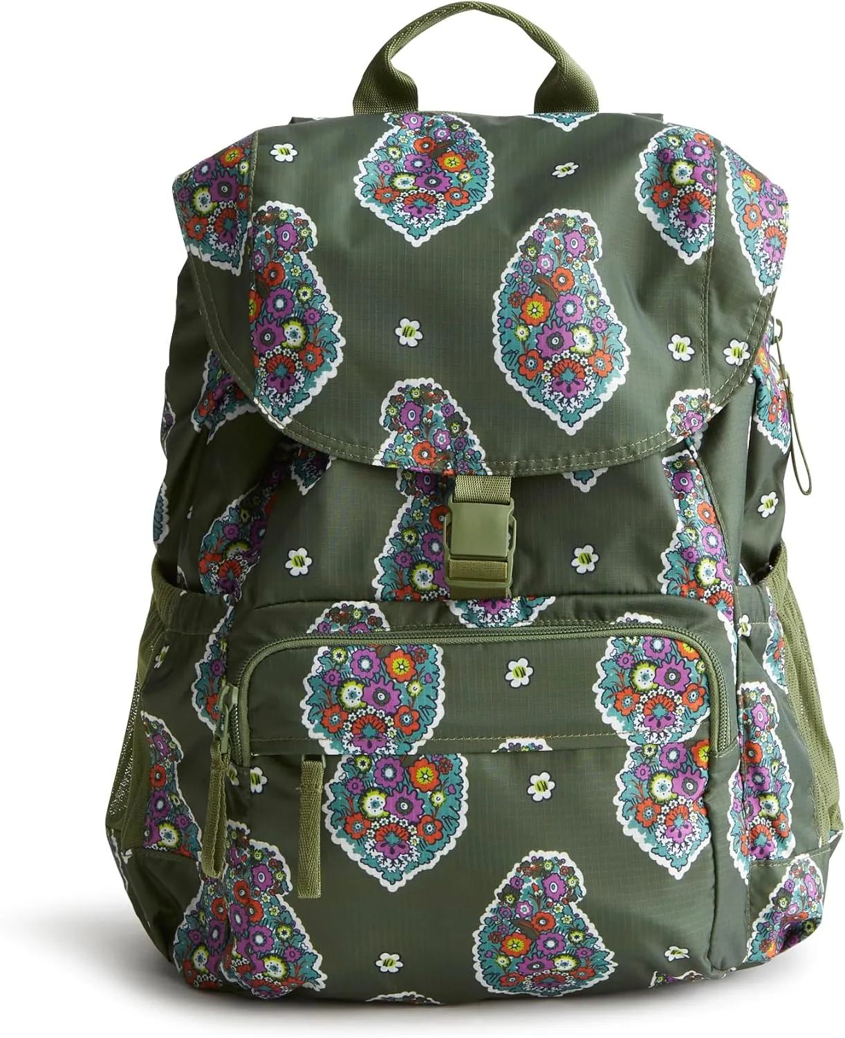 Vera Bradley Women's Ripstop Berkhill Backpack, Kew Gardens Green, One Size
