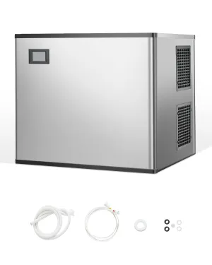 VEVOR Commercial Ice Maker Machine-Head 800 lbs/24 h, 26 Inch Stainless Steel Industrial Ice Machine, Self-Cleaning and Scheduled Ice Making, Modular Ice Cube Machine for Restaurant Hotel - Head Only