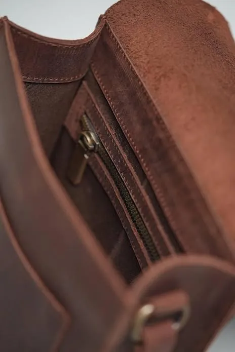 Vintage Leather Messenger Bag