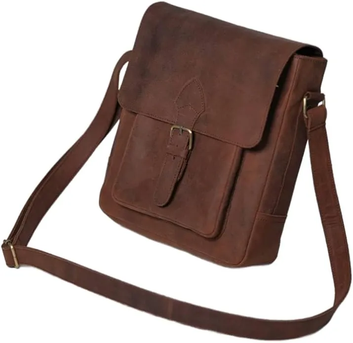 Vintage Leather Messenger Bag
