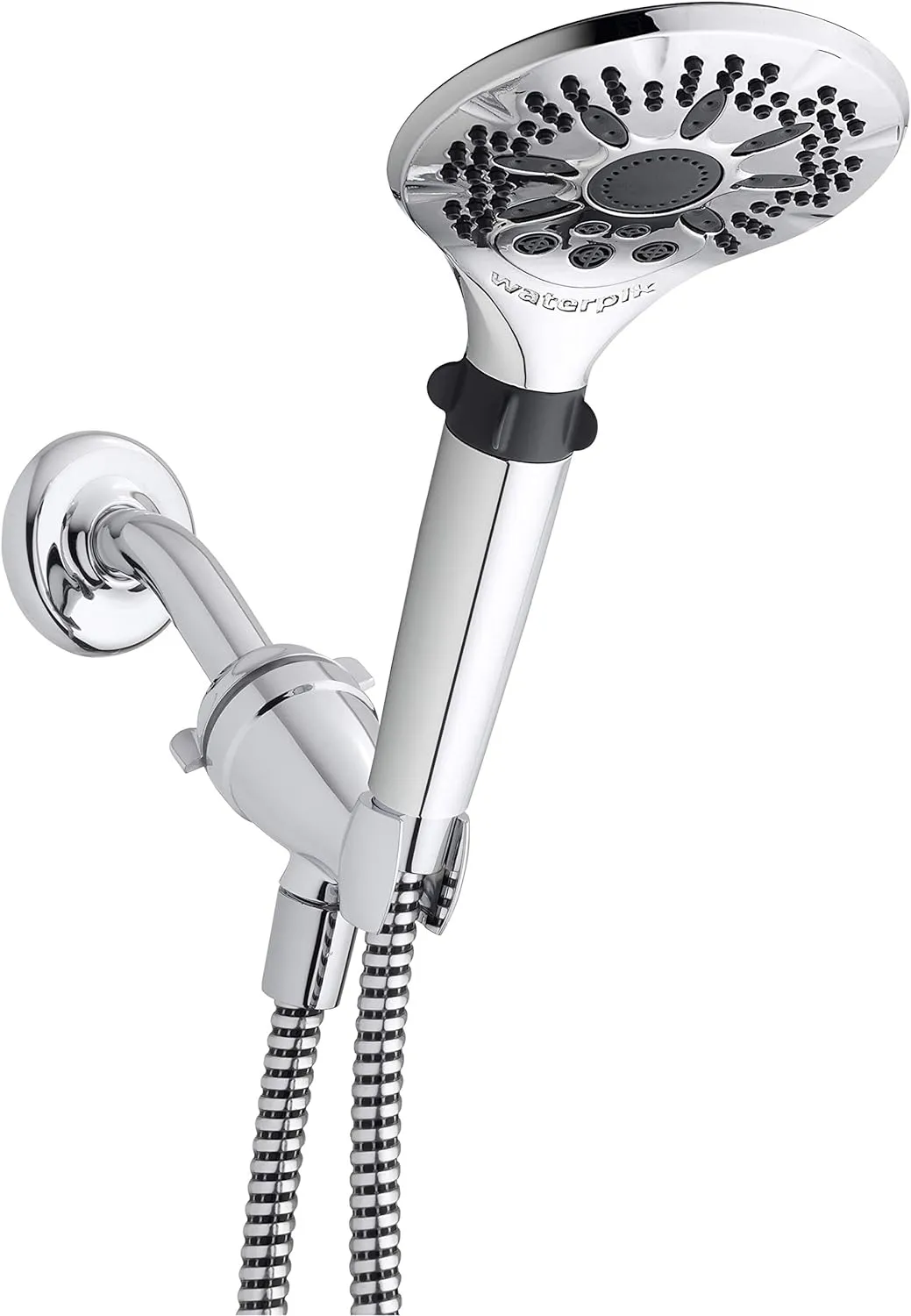 Waterpik Hand Held Shower Head Easy Select With 5-Foot Shower Hose, DIY Easy Installation, 5 Spray Modes, Chrome, LAR-563EE