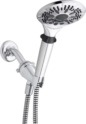Waterpik Hand Held Shower Head Easy Select With 5-Foot Shower Hose, DIY Easy Installation, 5 Spray Modes, Chrome, LAR-563EE