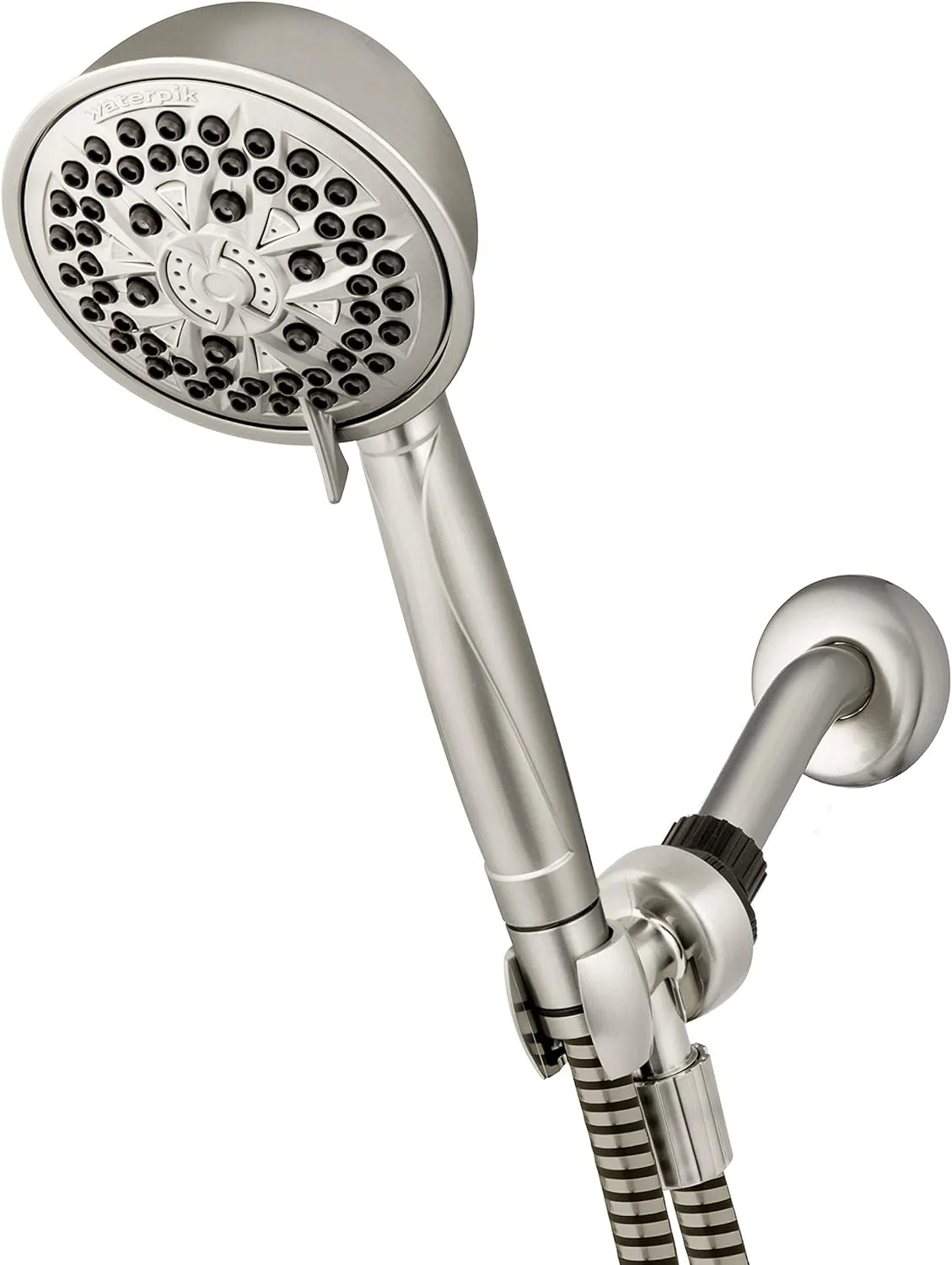 Waterpik High Pressure Powerpulse Massage Hand Held, Brushed Finish, Detachable Shower Head with 7 Spray Settings, ‎XFT-769E