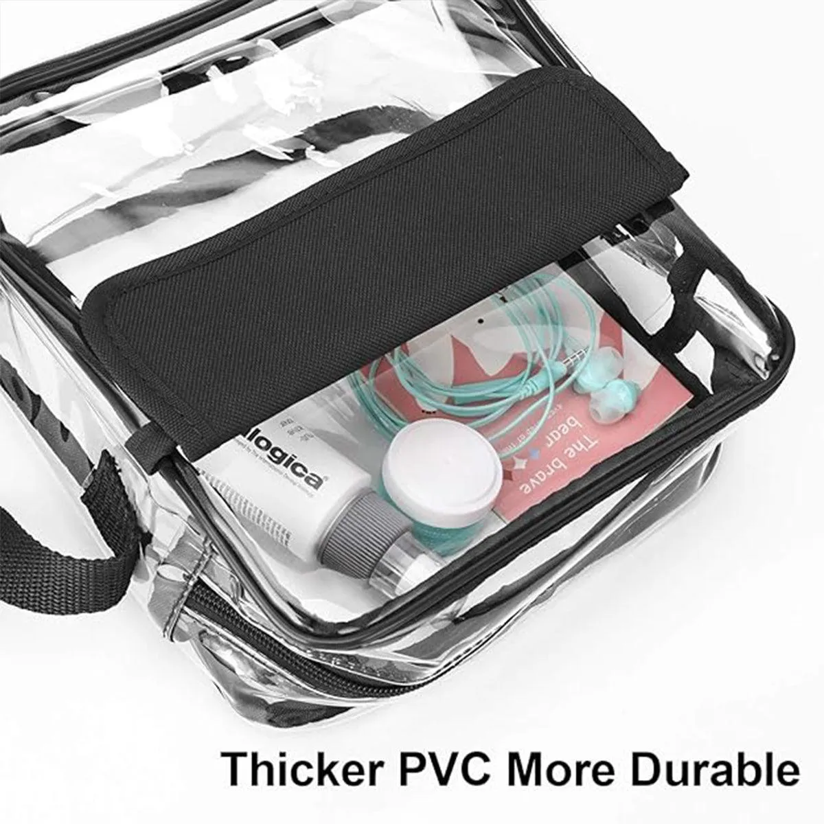 Waterproof Transparent Shoulder Crossbody Bag Multifunctional Sports Travel Bag